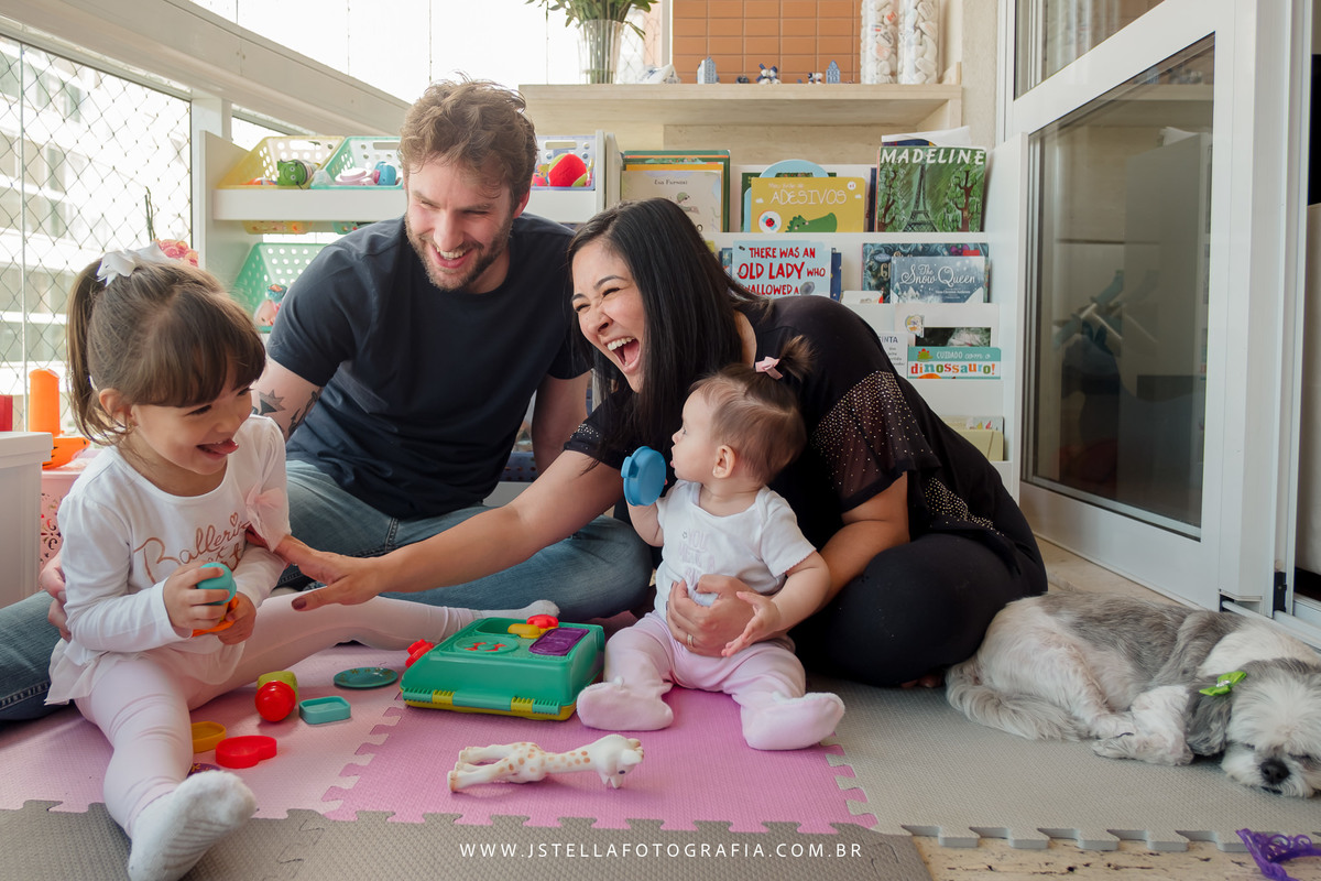 ensaio família em casa