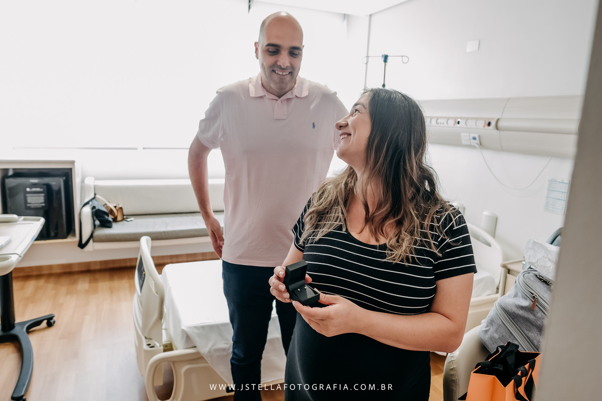 momentos antes do parto