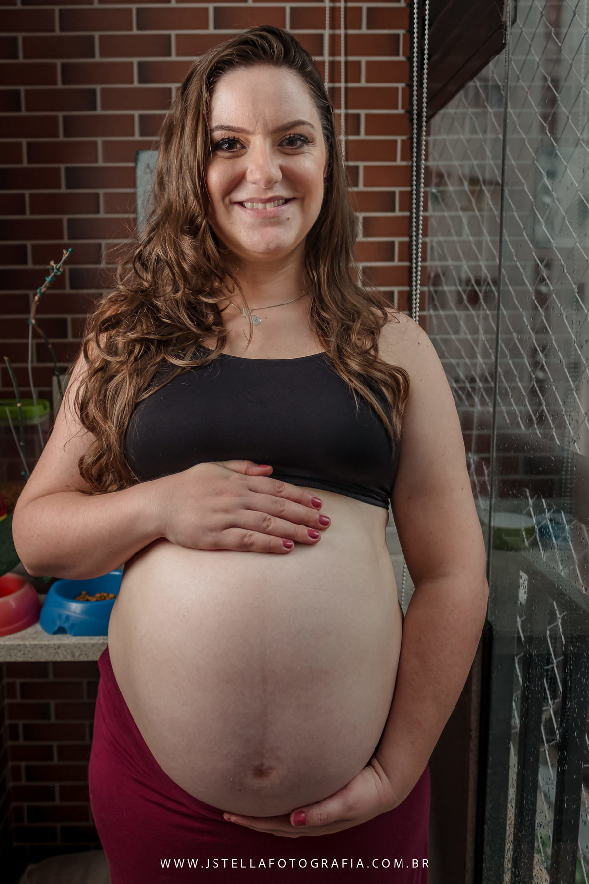 ensaio gestante em casa