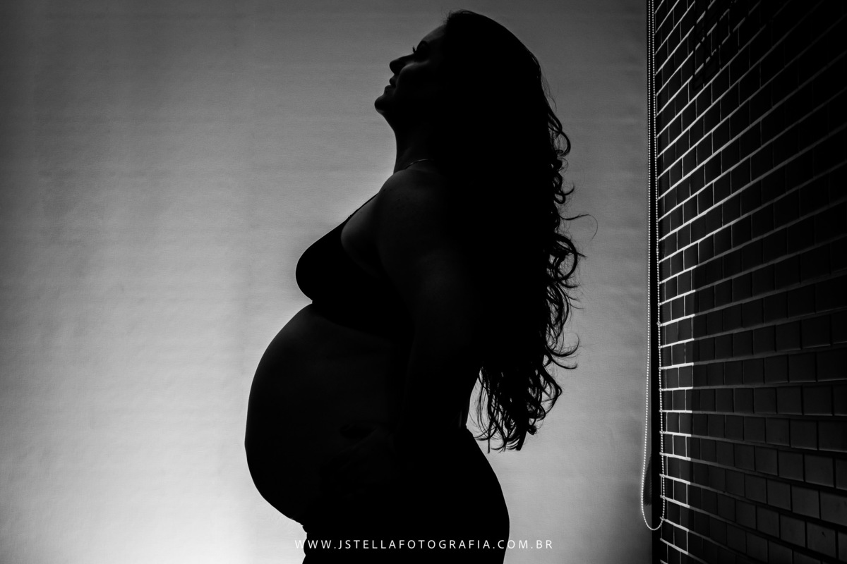 ensaio gestante em casa
