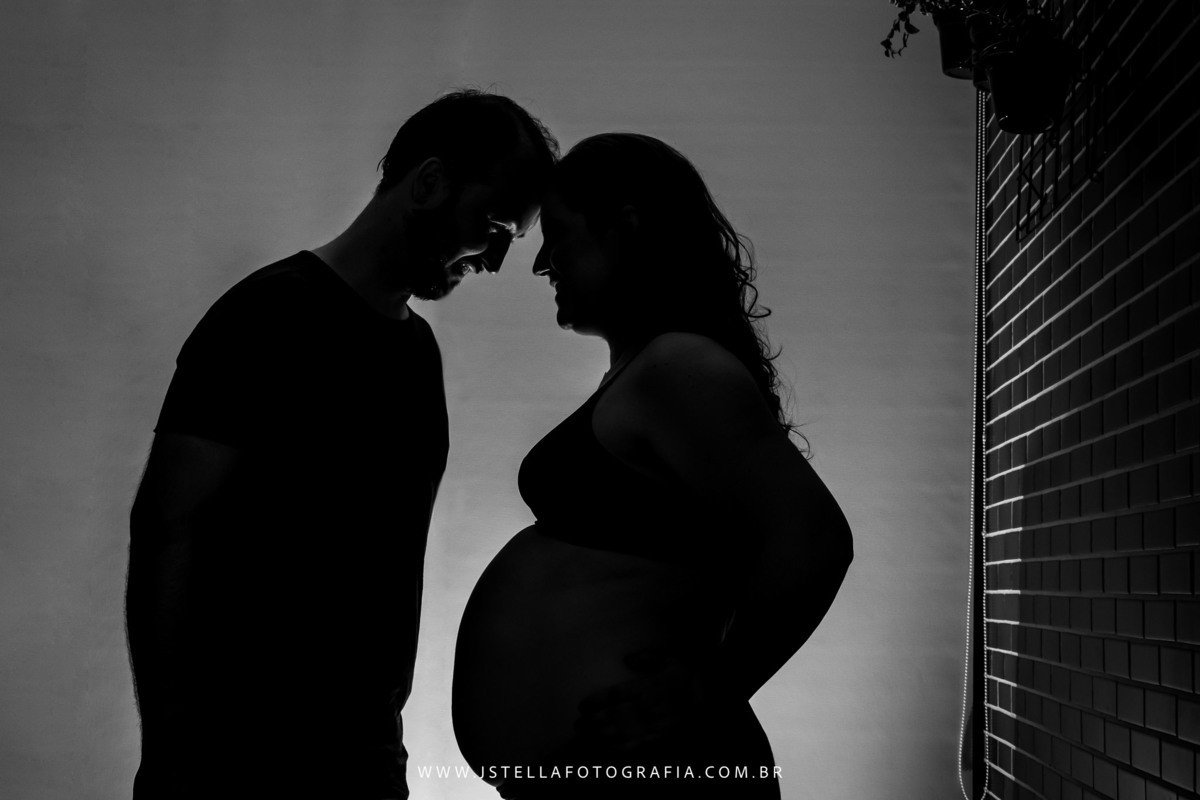 ensaio gestante em casa