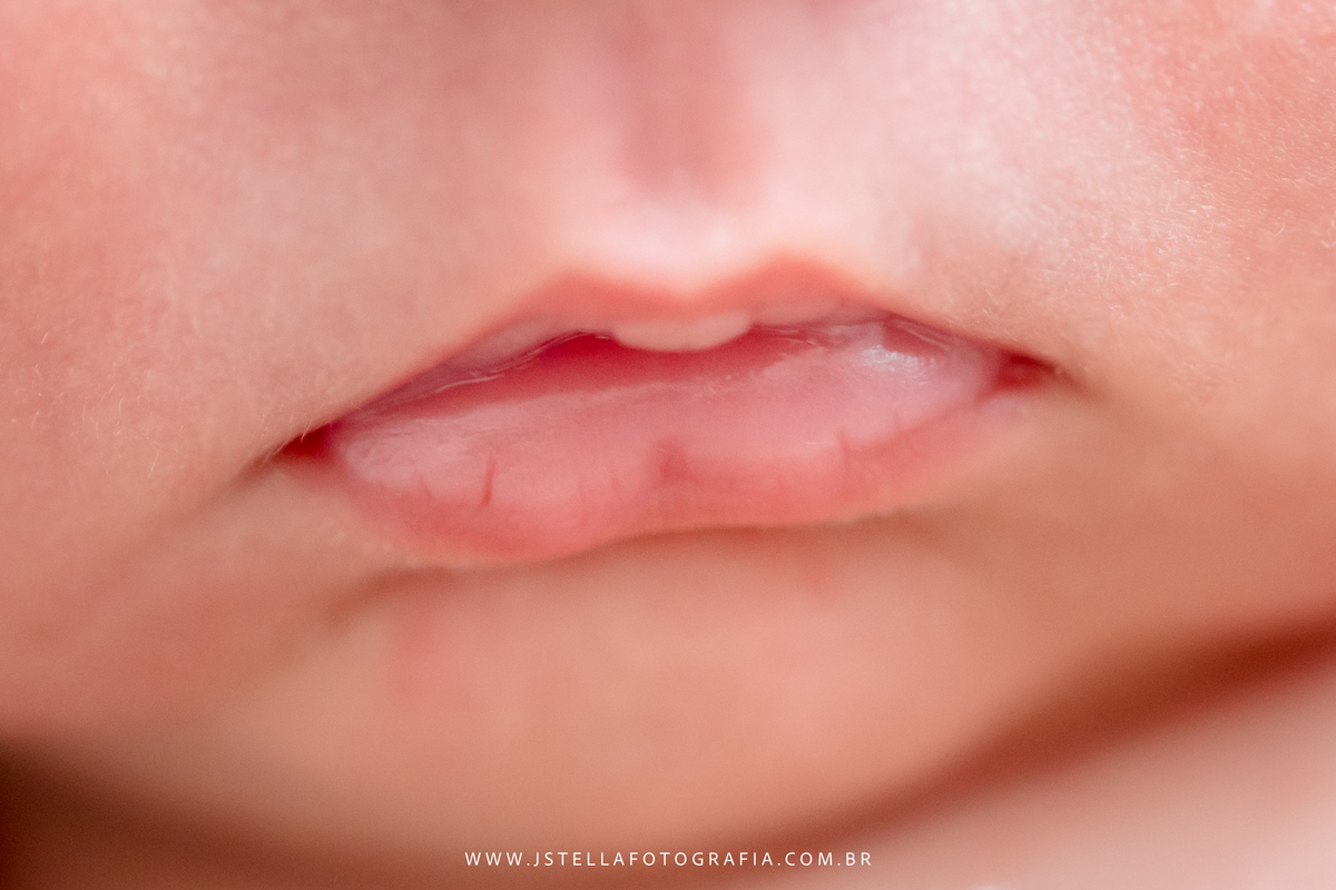 detalhe boca ensaio newborn