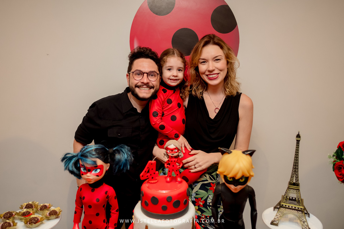 hora do parabéns Ladybug