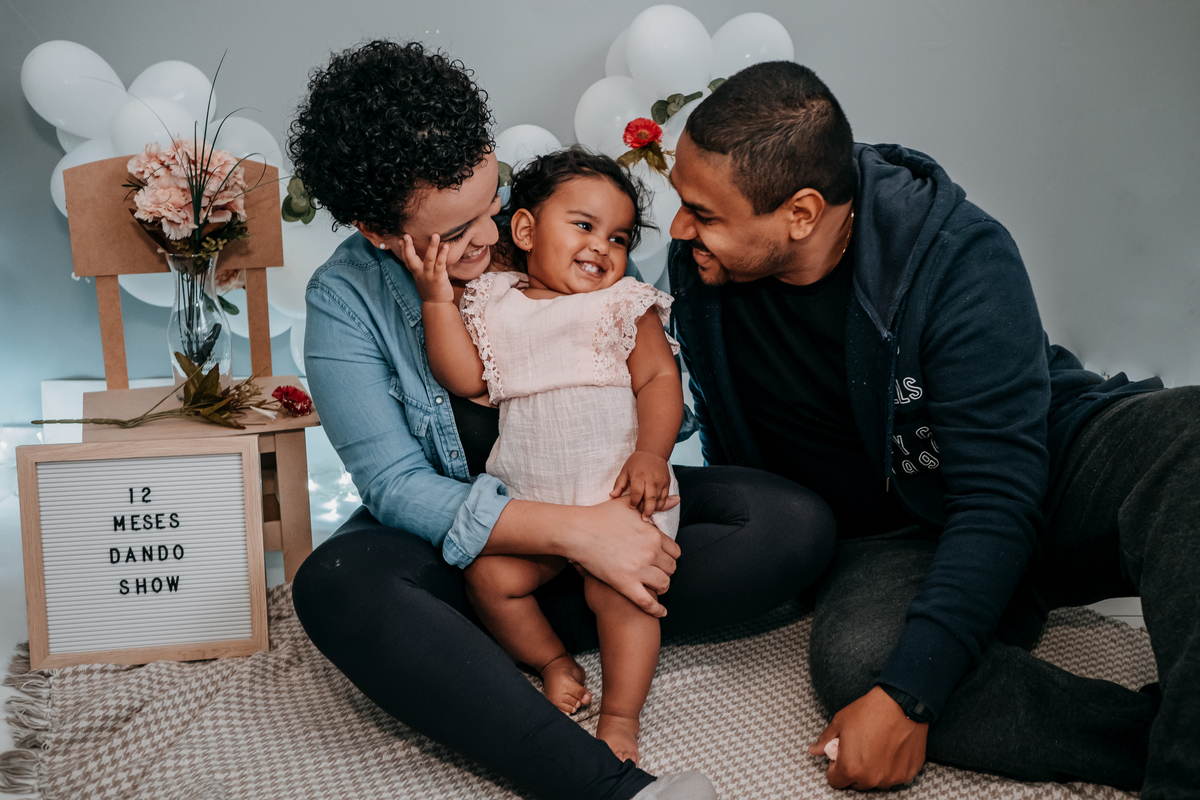 ensaio smash the cake com pais