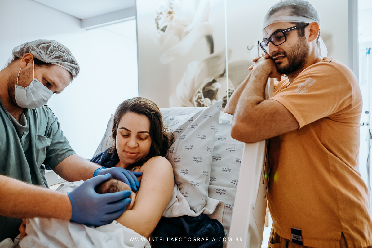 fotografia de parto hospital sao luiz