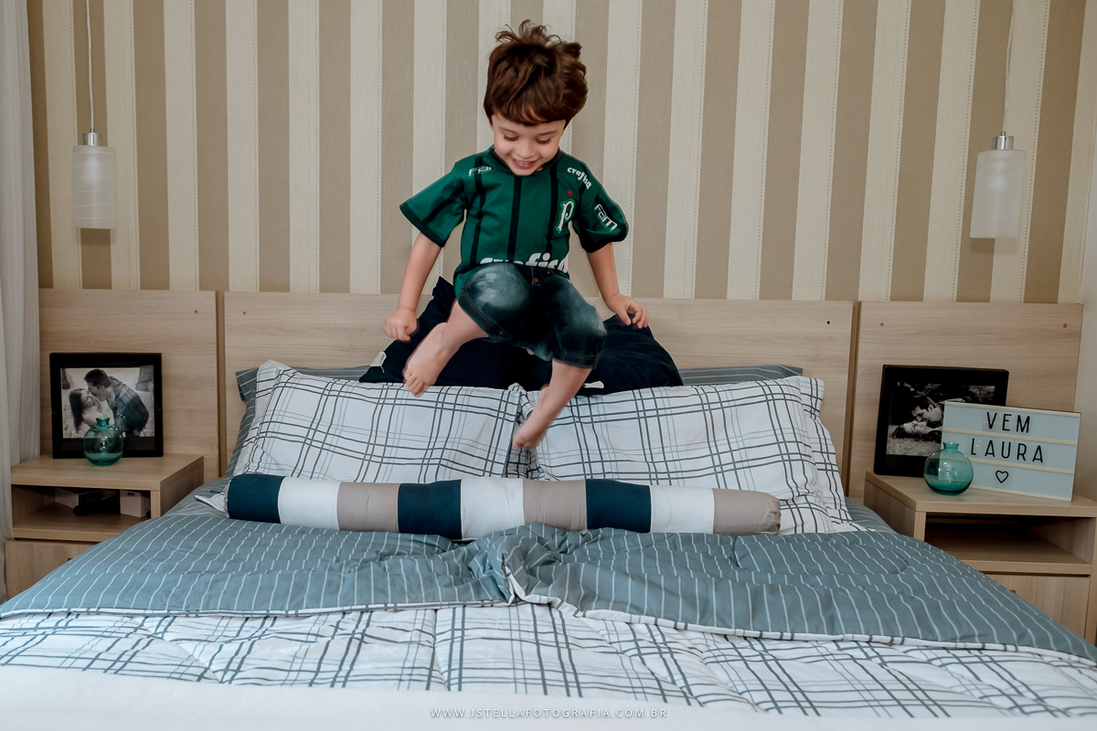 foto gestante em casa