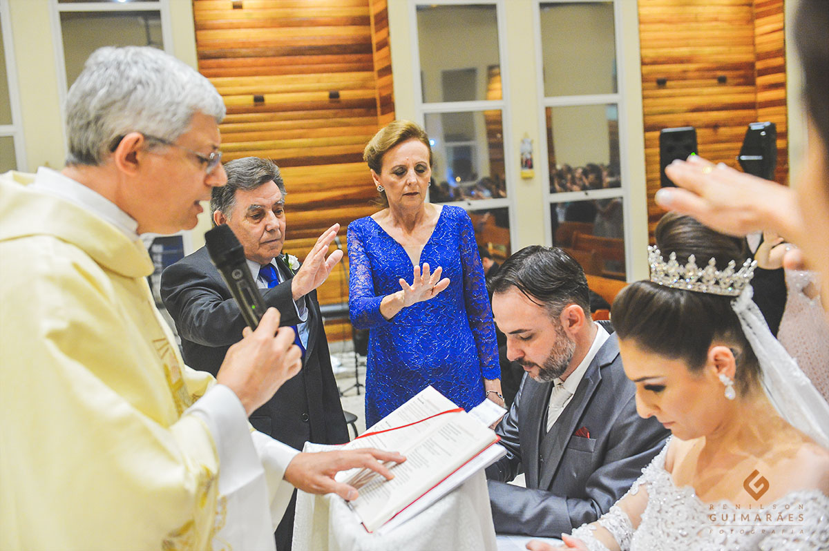 Cerimônia religiosa, benção dos pais