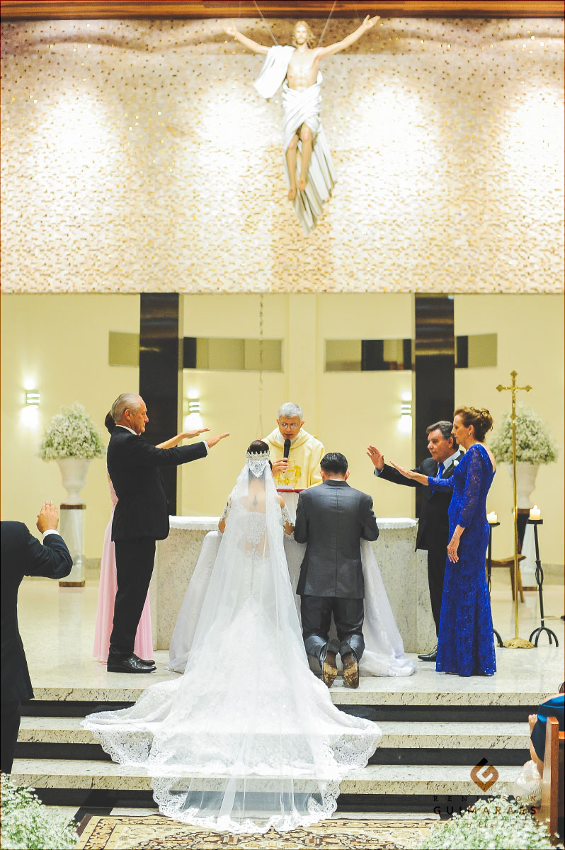 Cerimônia religiosa, benção dos pais