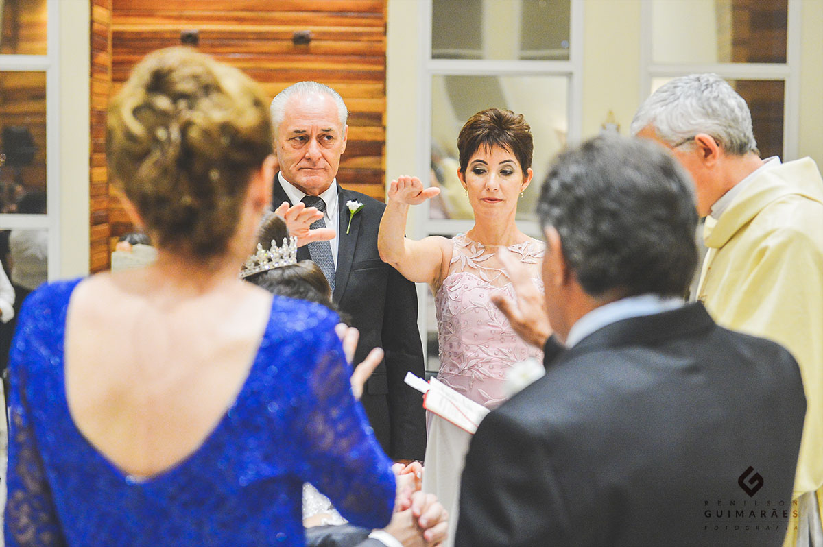 Cerimônia religiosa, benção dos pais