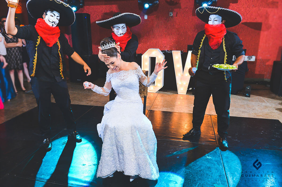 tequila para os noivos