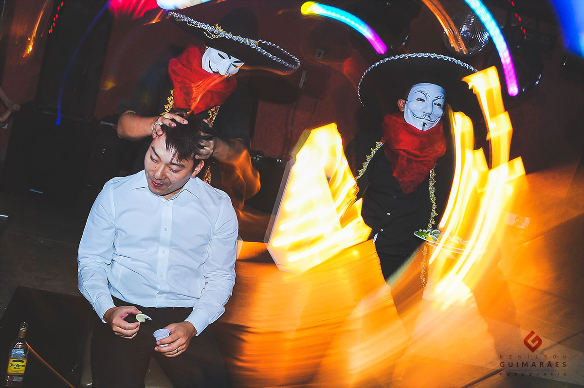 tequila para os convidados