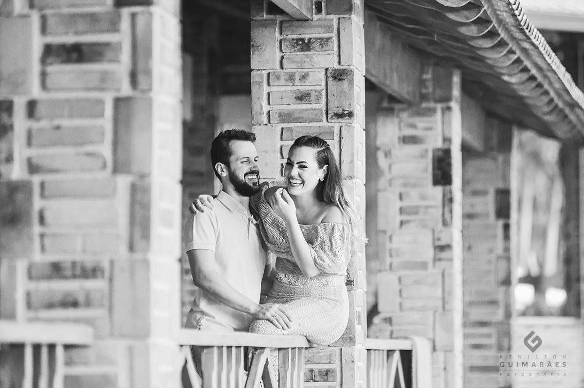 Ensaio divertido dos noivos