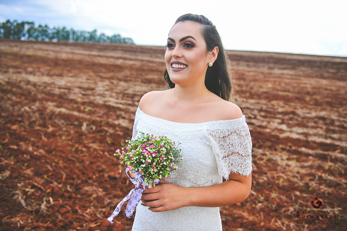 Ensaio pré-casamento na plantação