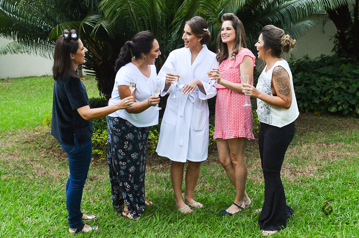 madrinhas com a noiva