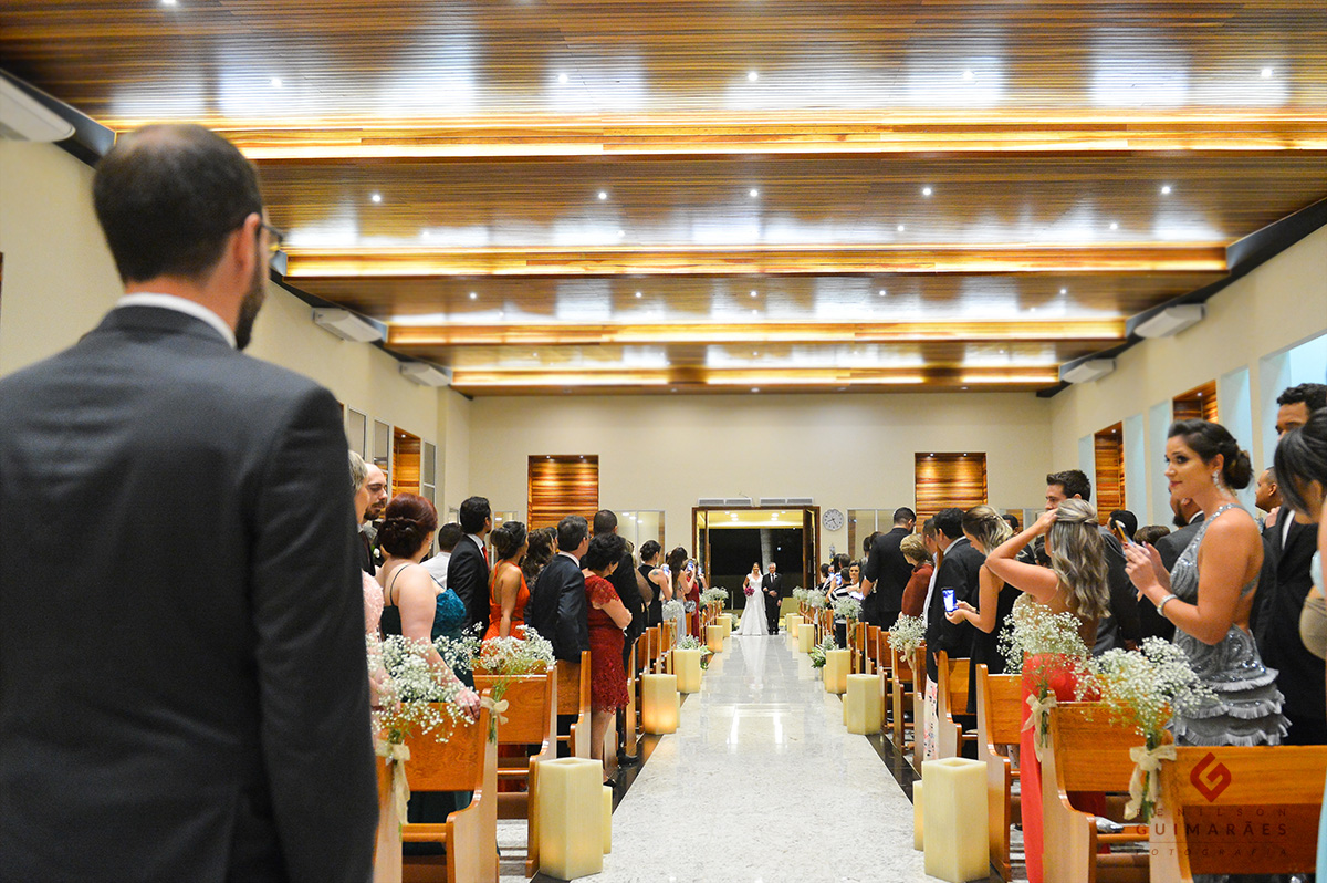 a entrada da noiva Silvia