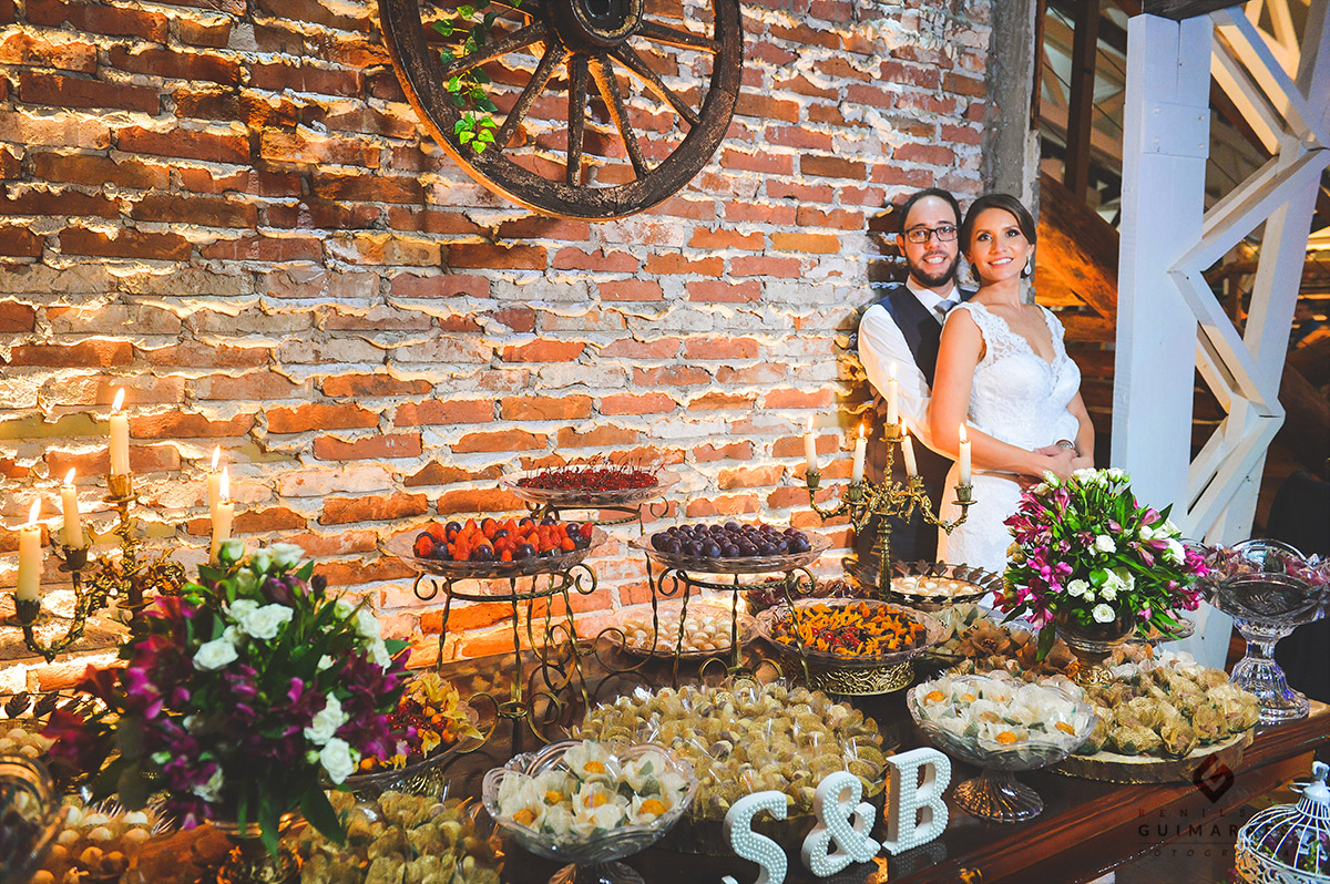 foto do casal na recepção