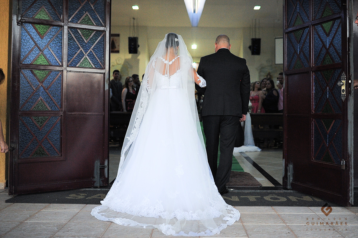 A entrada da noiva