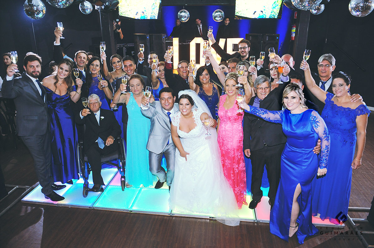 brinde com todos os padrinhos