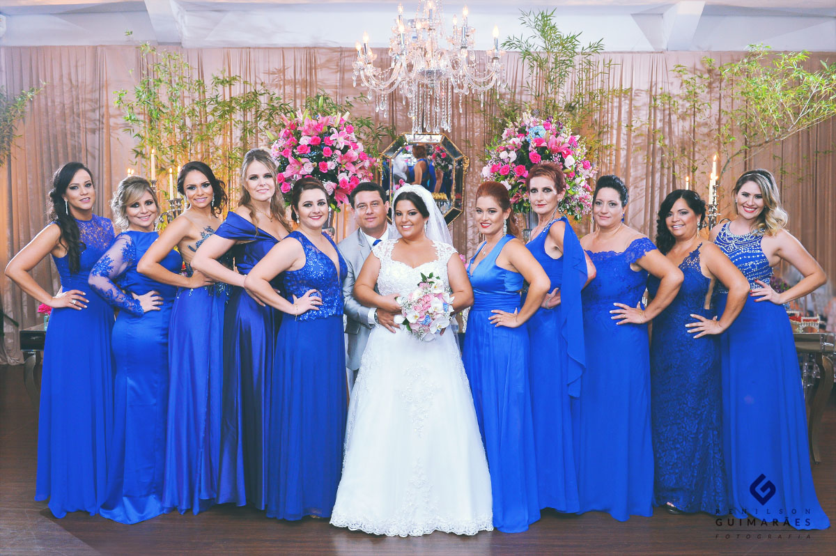 Fotos com as madrinhas