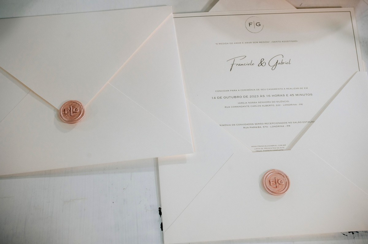convite de casamento