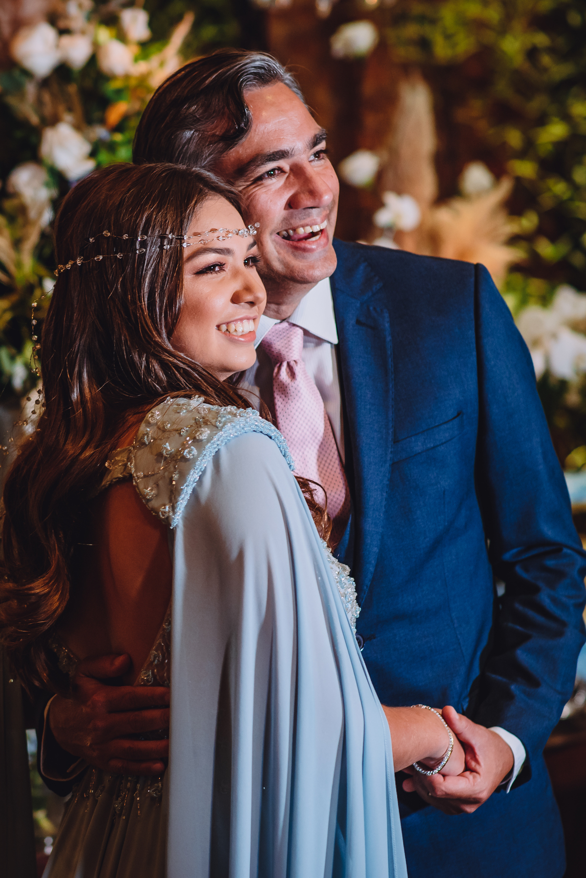 Star Dyvia com o pai