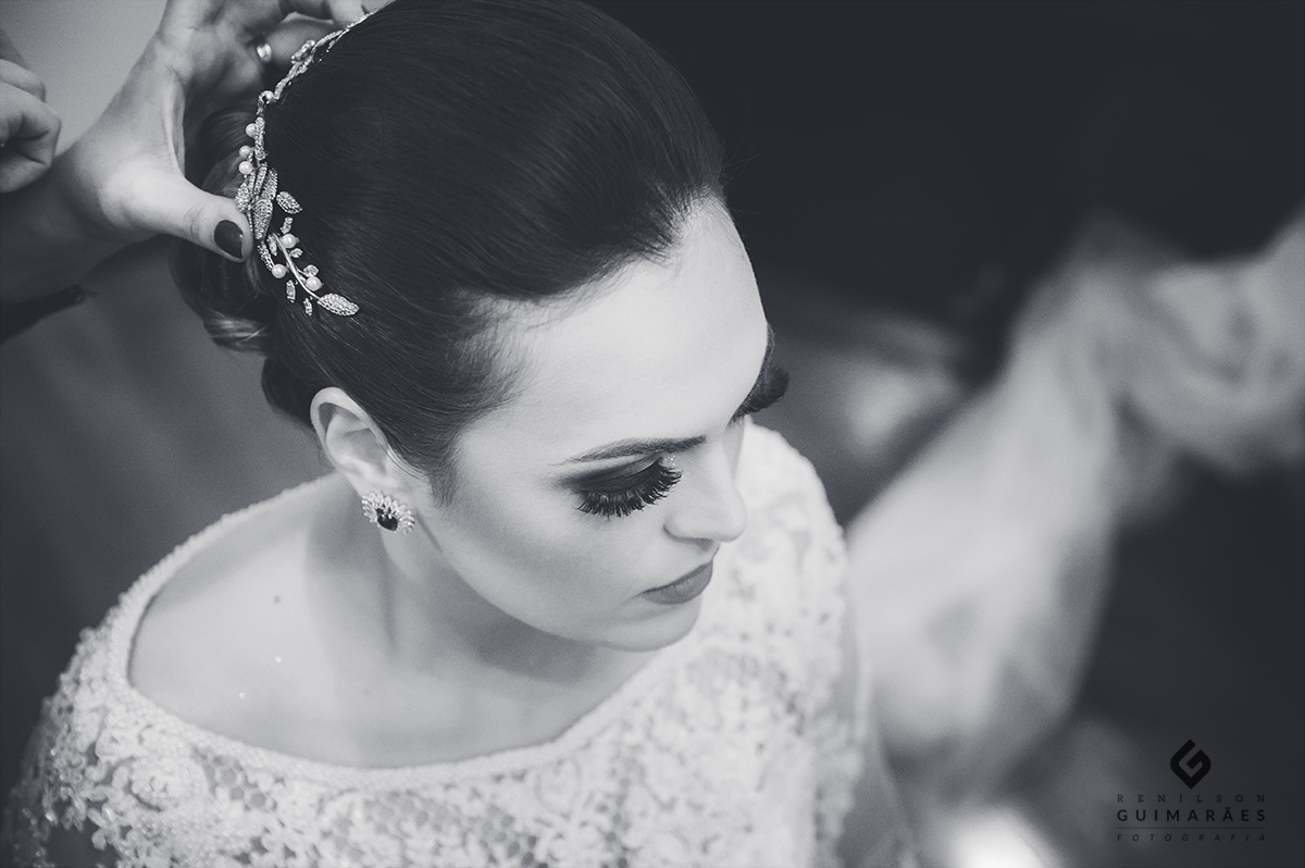 noiva se preparando