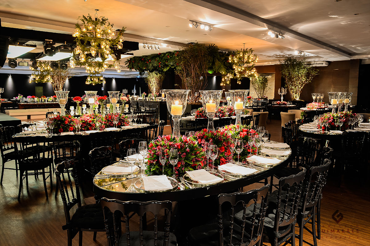 Linda decoração do casamento