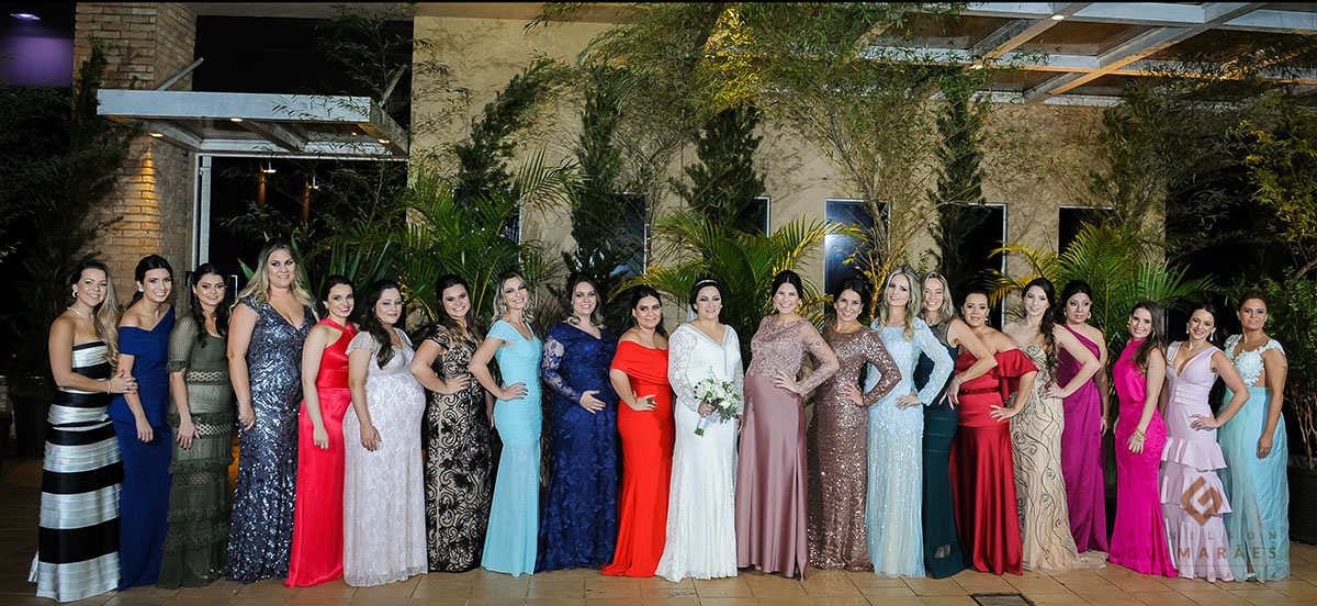 Fotos com as madrinhas