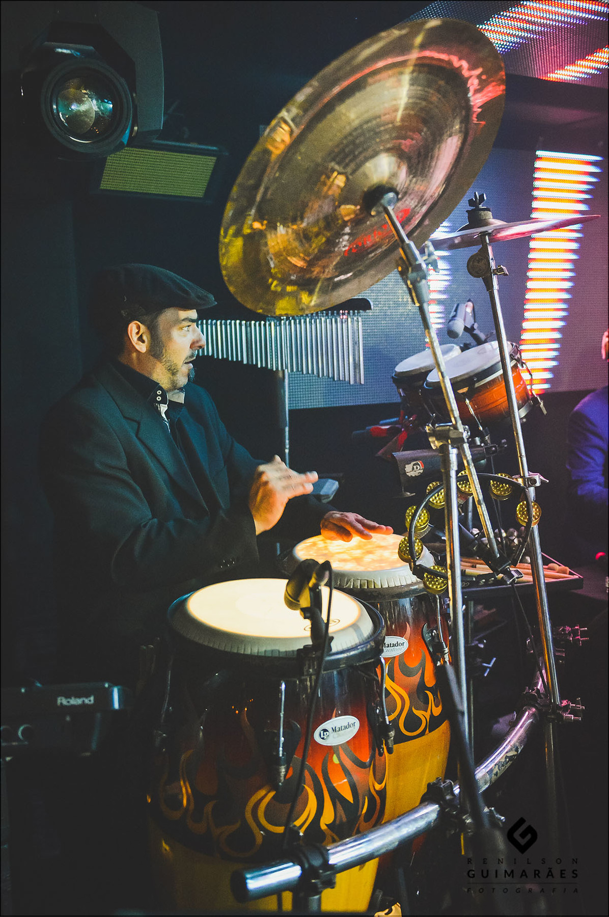 percussão com o DJ Heitor Massi