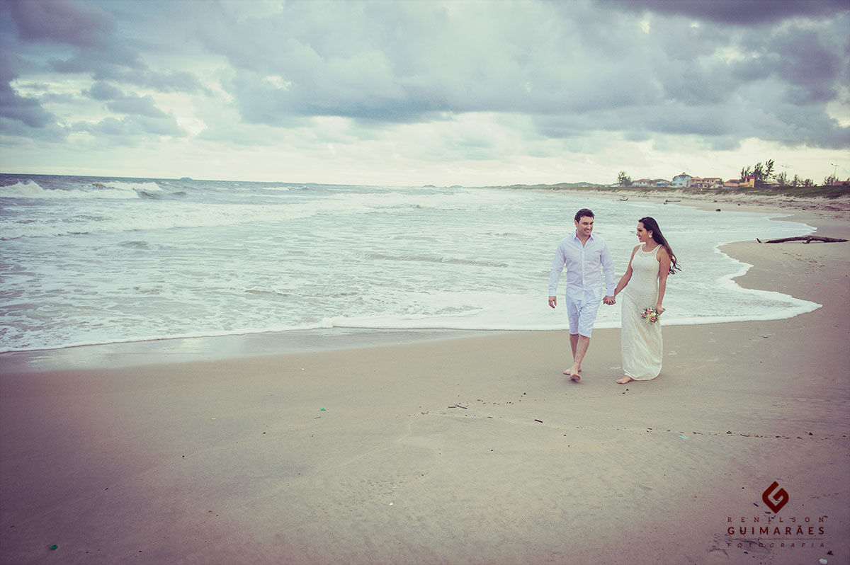 Ensaio na praia de Enseada São Chico