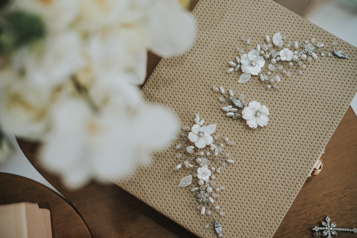 grinalda de flores da noiva