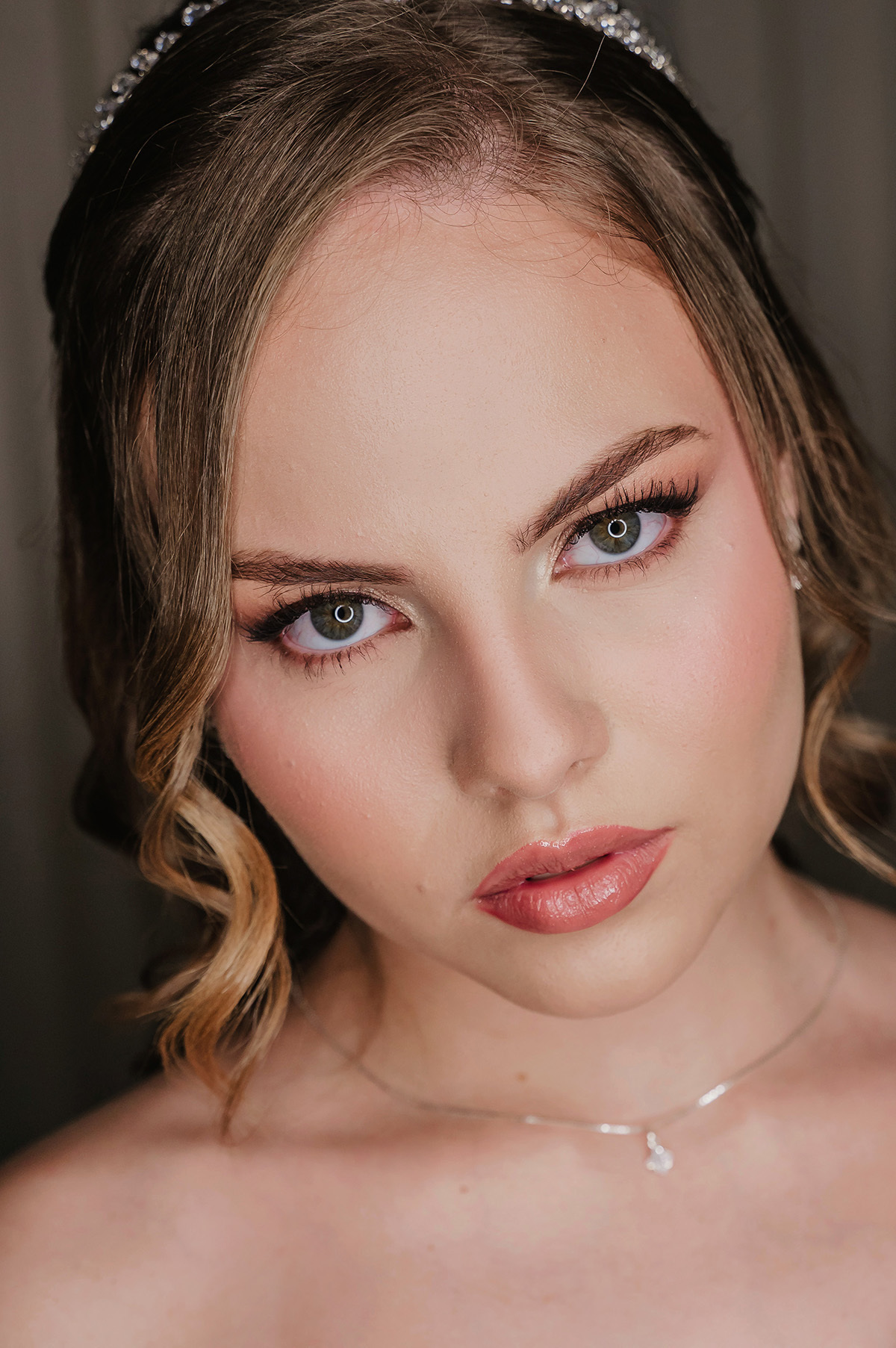 Close de rosto da aniversariante