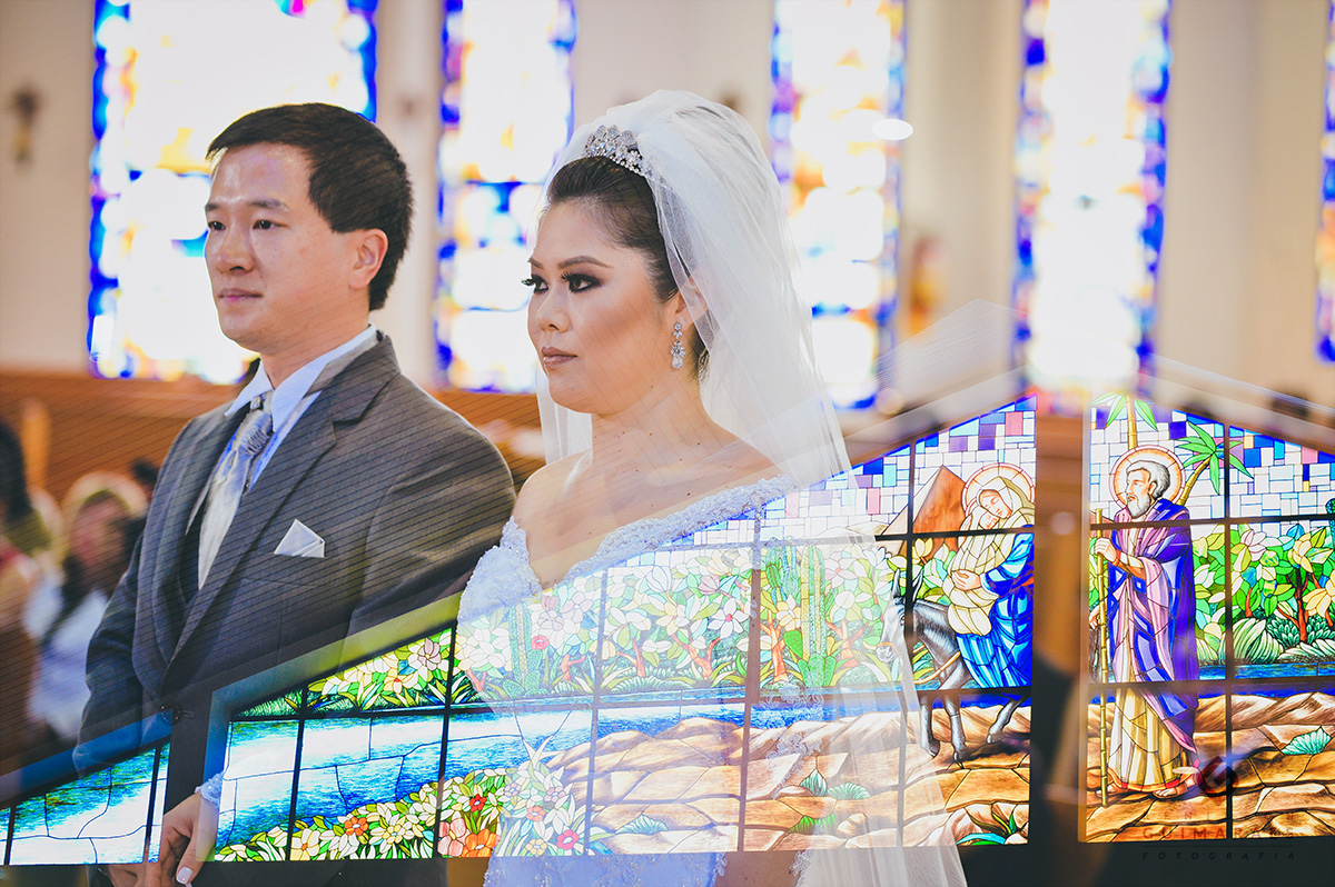 dupla exposição na igreja