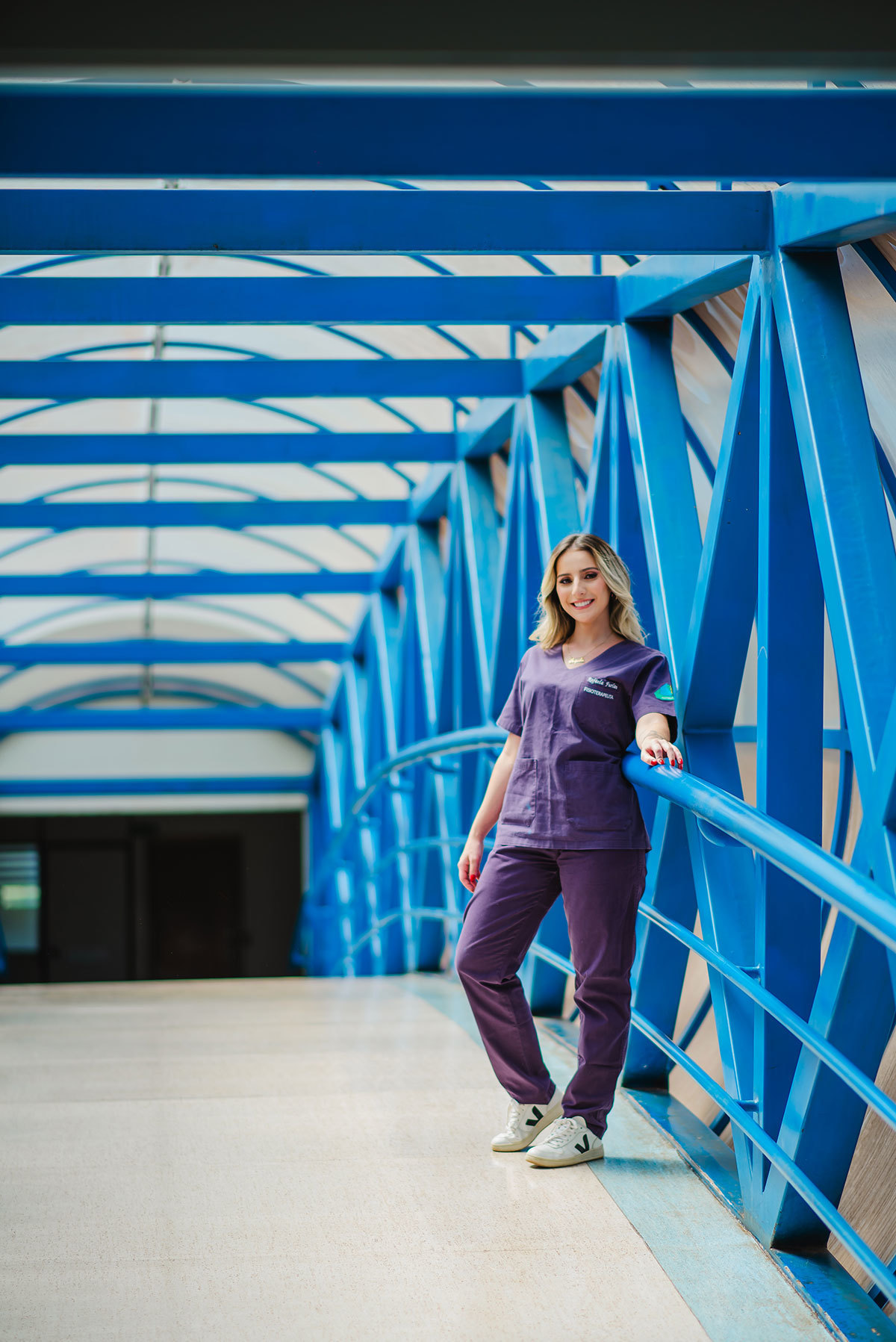 foto individual no túnel