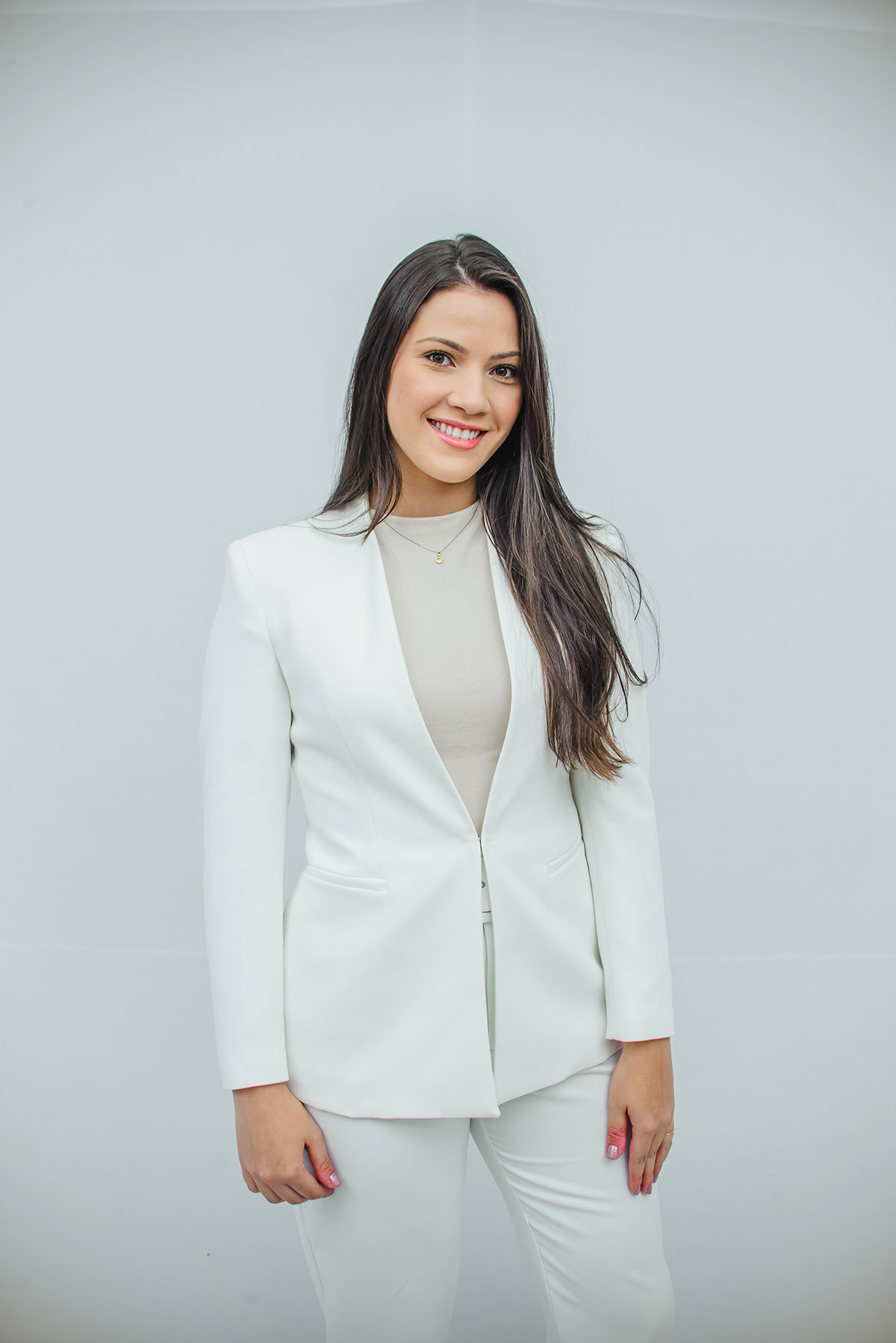 Ensaio em estúdio da formanda