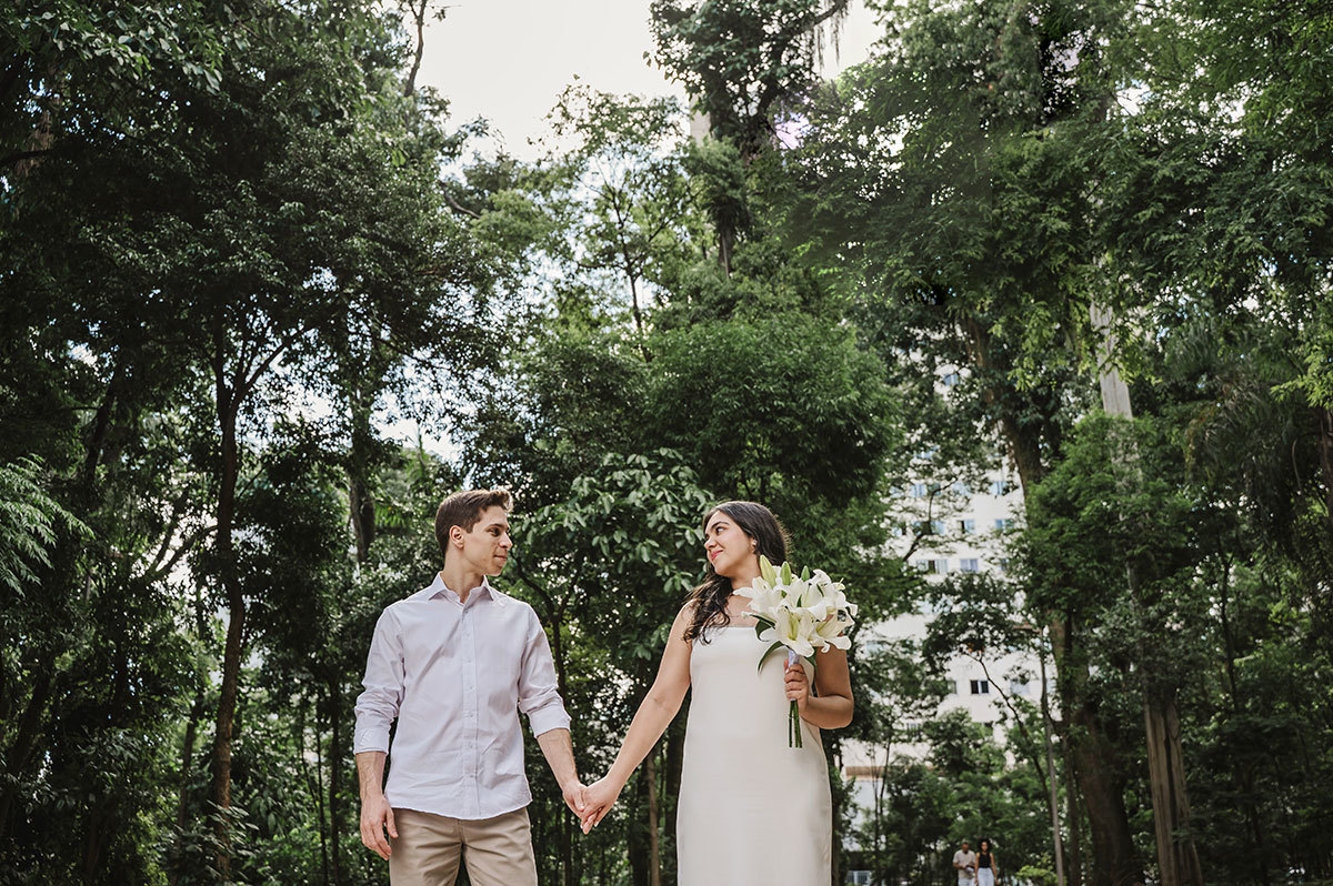 noivos no bosque de Londrina 