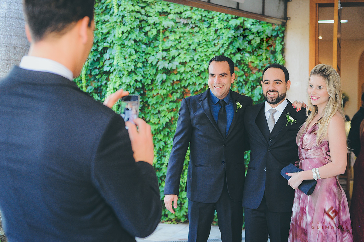 Antes da cerimônia, fotos dos convidados