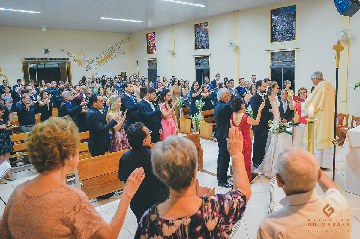 A benção para os noivos