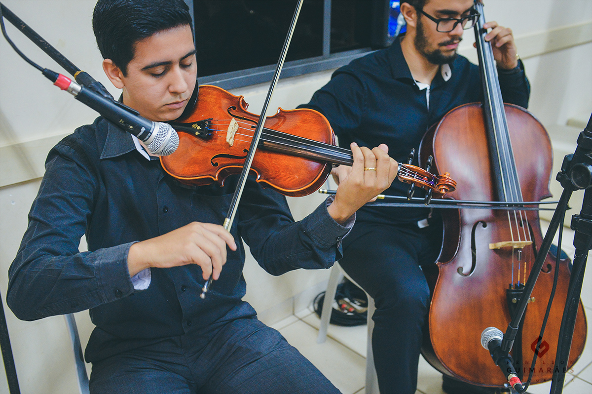 Os músicos da cerimônia