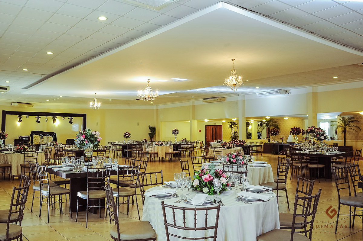 Foto aberta da decoração do Buffet atlântico