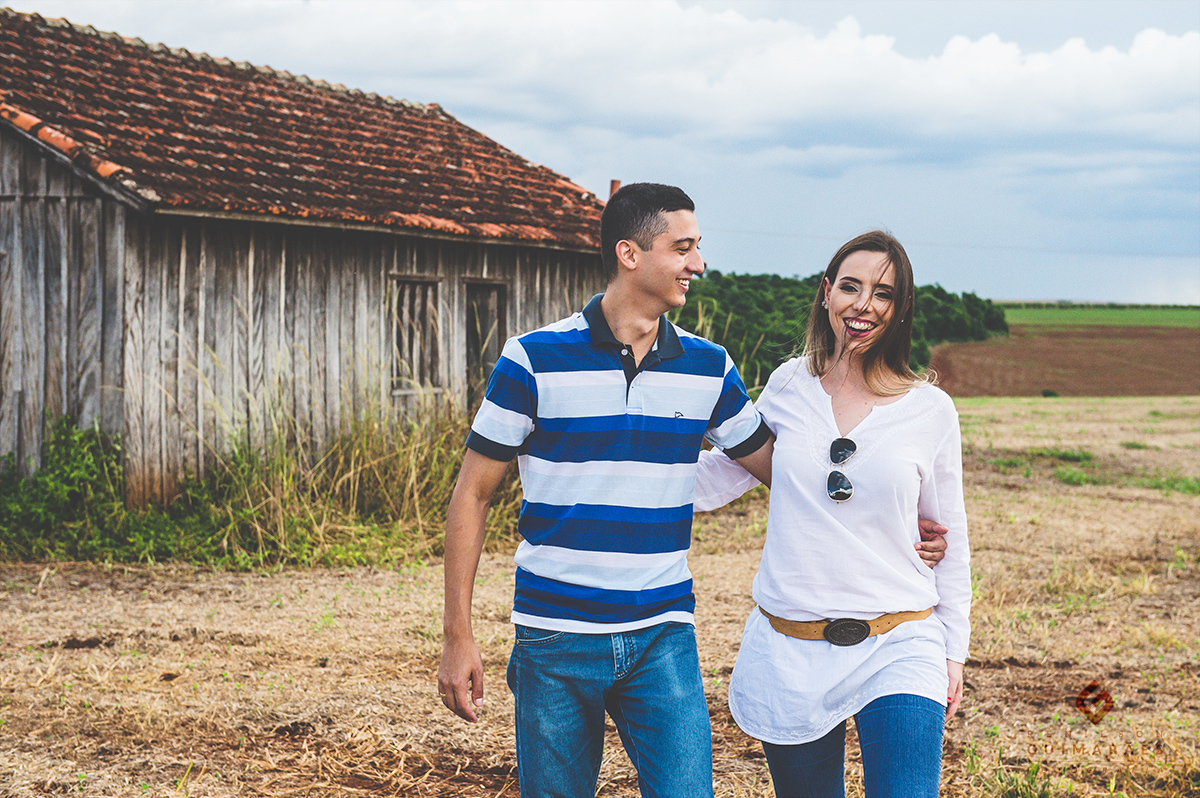 Ensaio no sítio da família da noiva