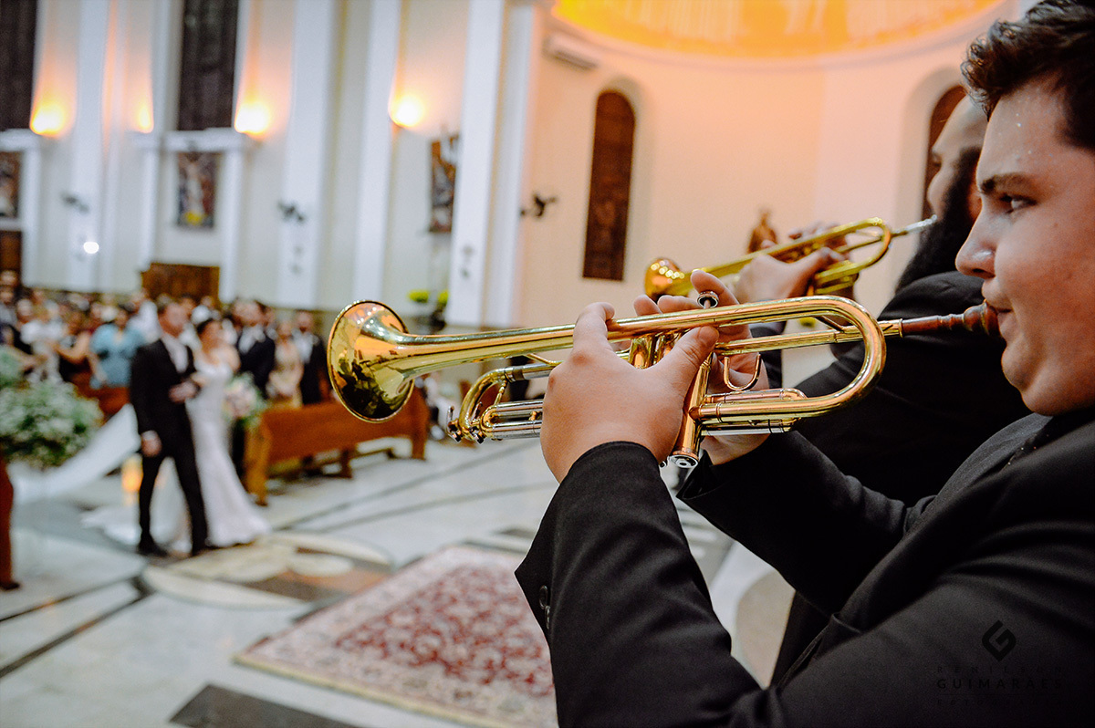Músicos da cerimônia