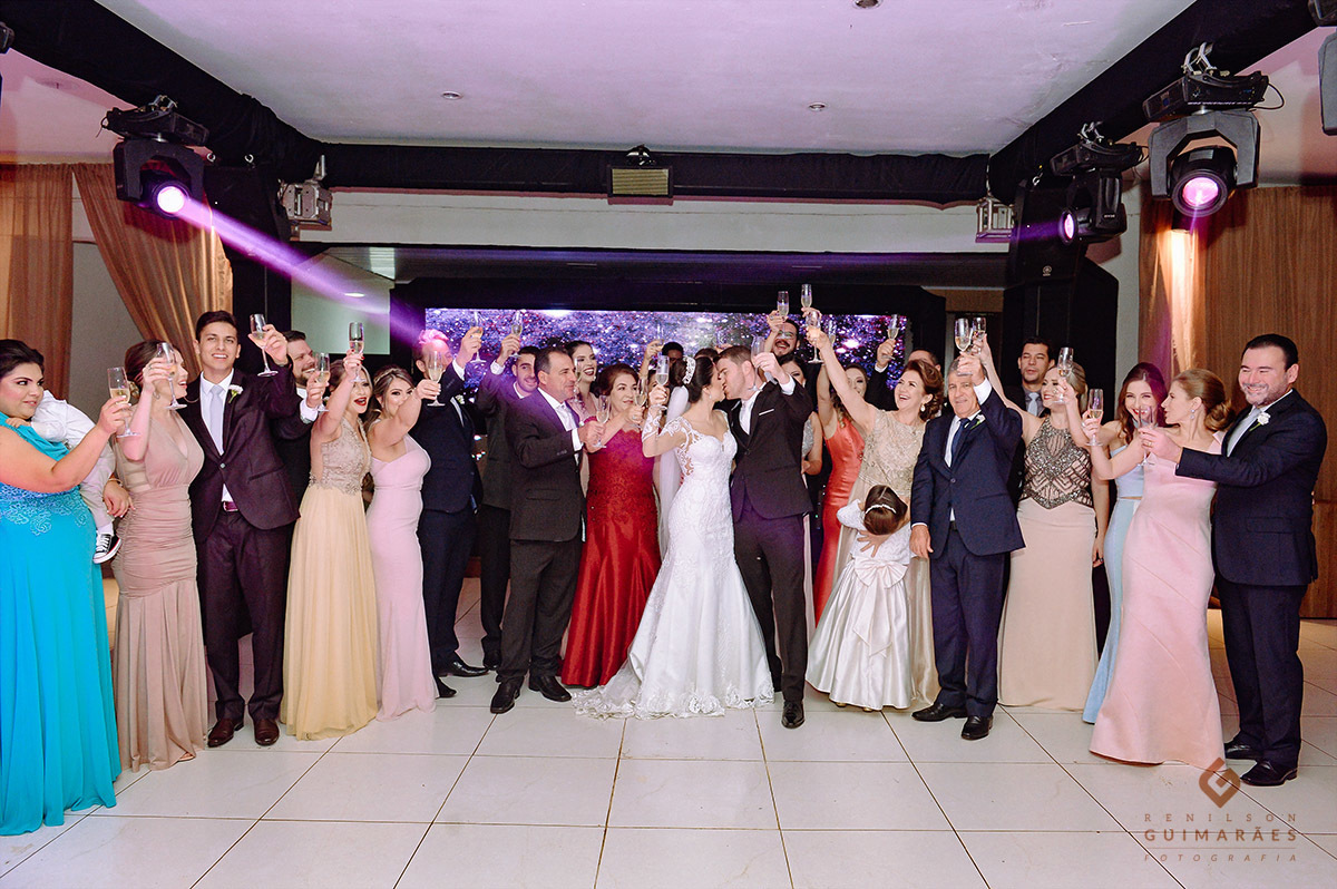 Brinde com todos os padrinhos