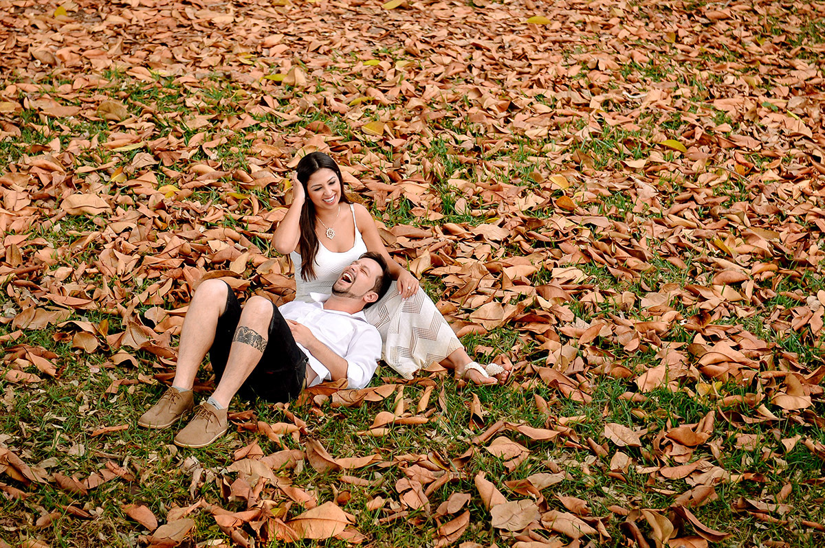 A felicidade dos noivos