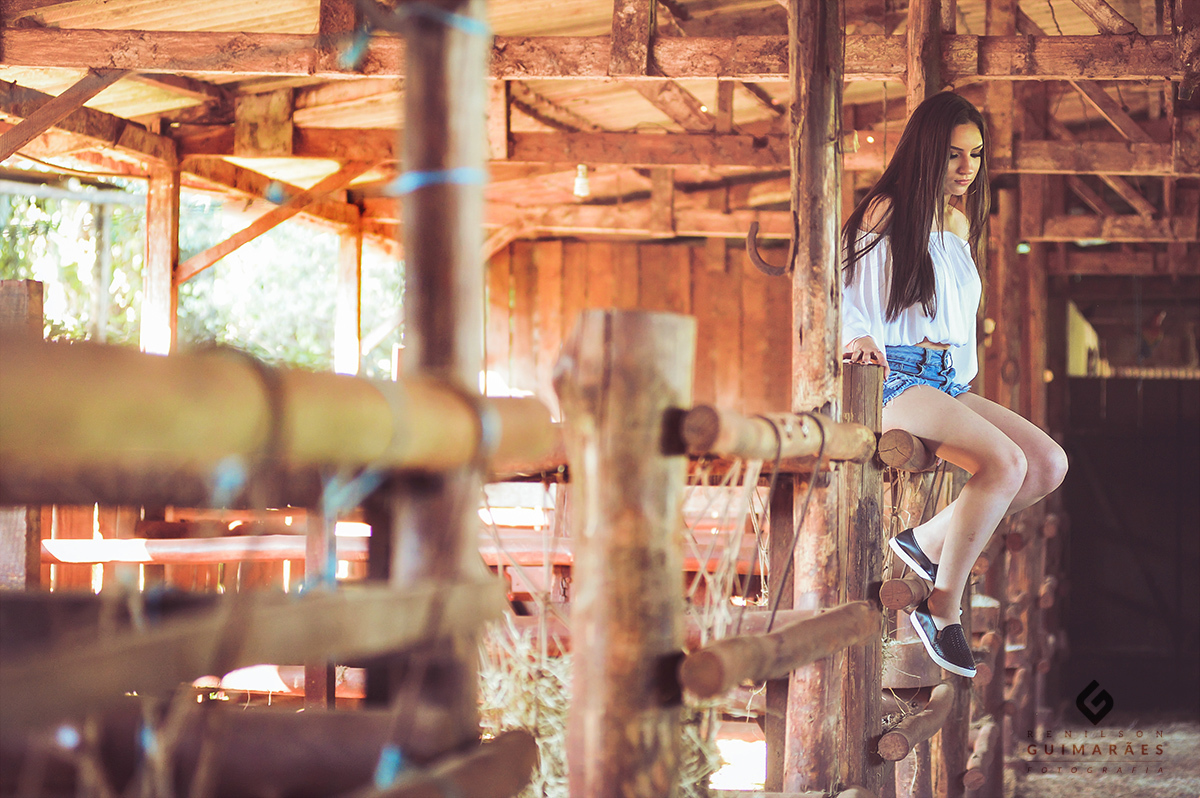 Ensaio nas baias do sítio.