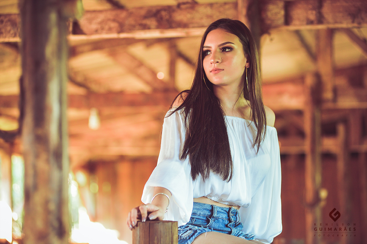 Ensaio rural de 15 anos com a Luísa