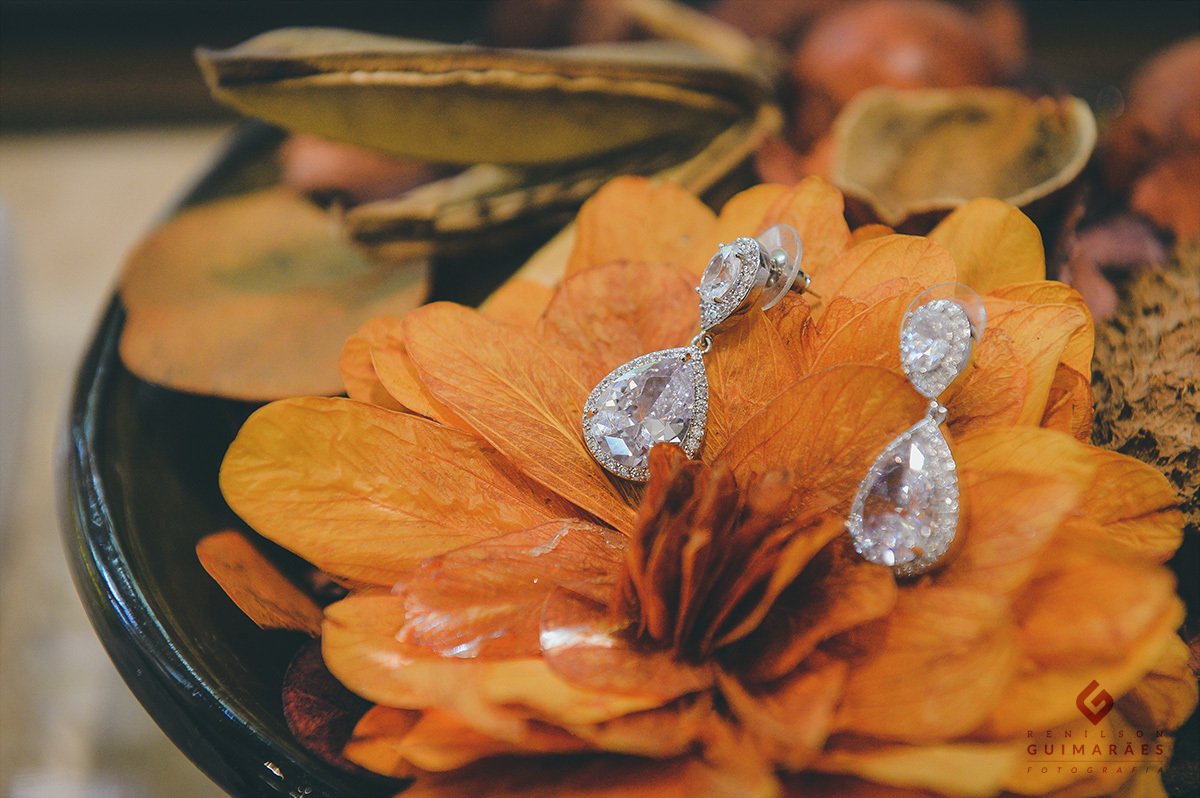 brincos da noiva