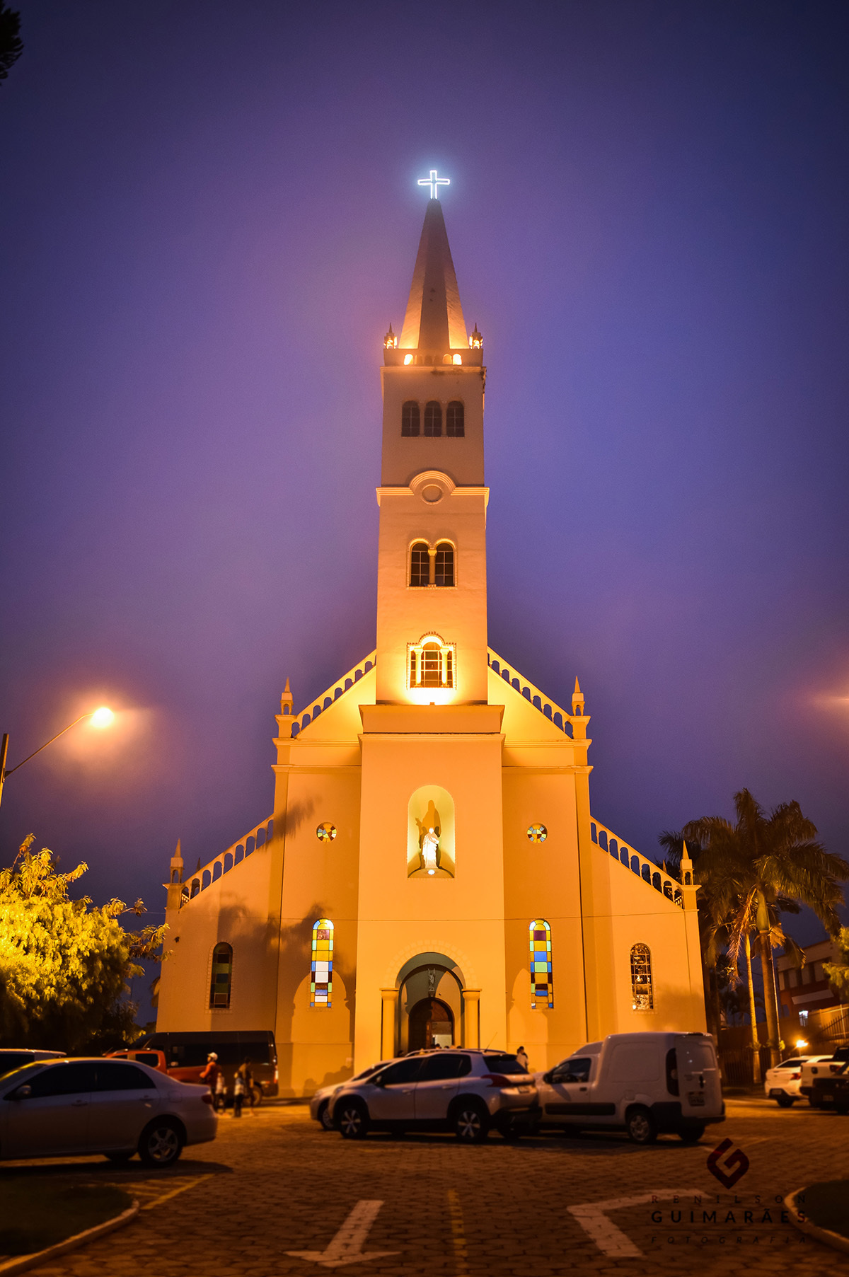 A fachada da igreja matriz de Ibaiti