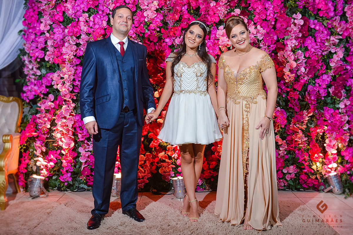 Fotos dos pais com a Maria Eduarda