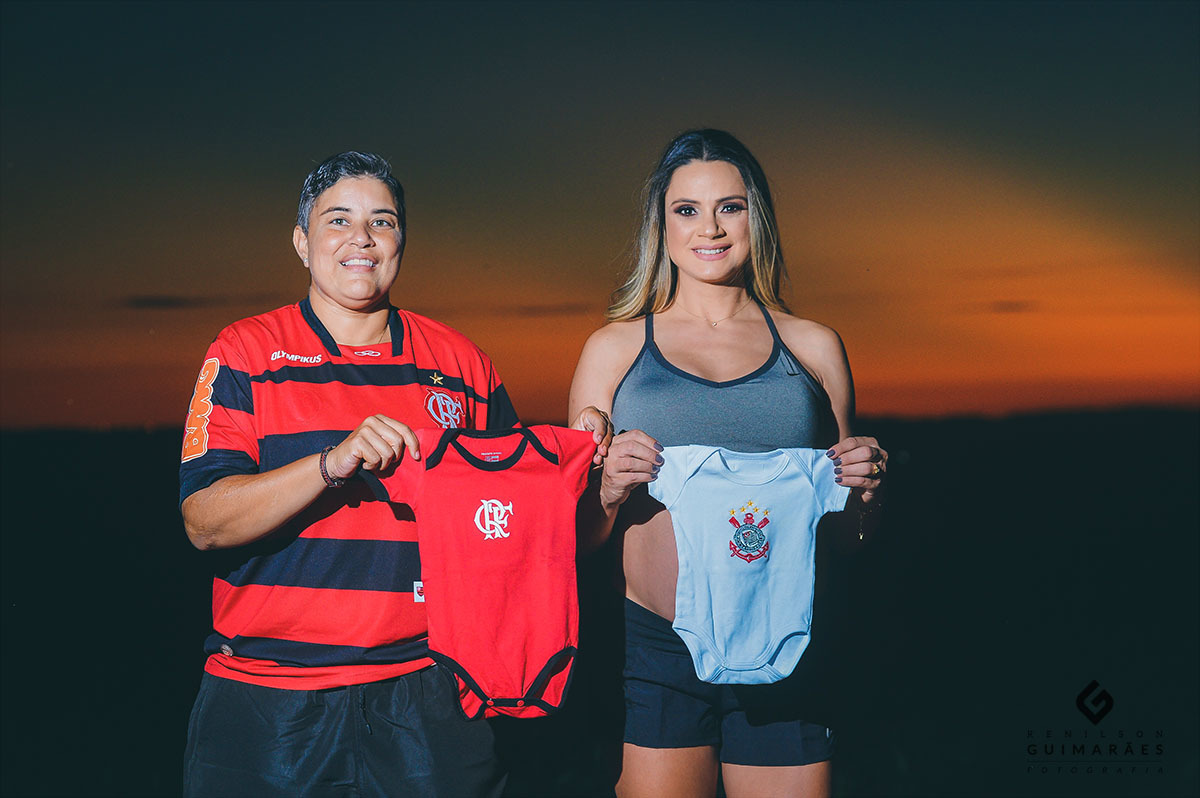 O bebê será flamengo ou corintiano?
